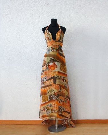 Vestido Largo con diseño tribal