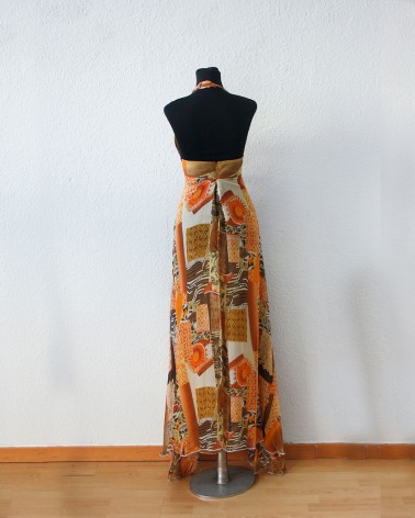 Vestido Largo con diseño tribal