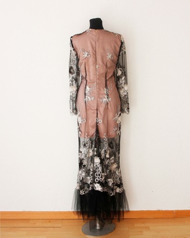 Vestido Largo Corte Sirena de Tul