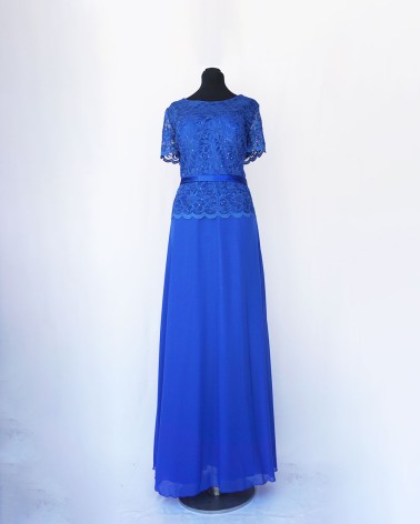 vestido de fiesta largo Azul oscuro LAC1663