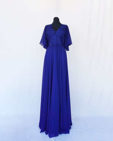 vestido de fiesta largo Azul oscuro LAC8939
