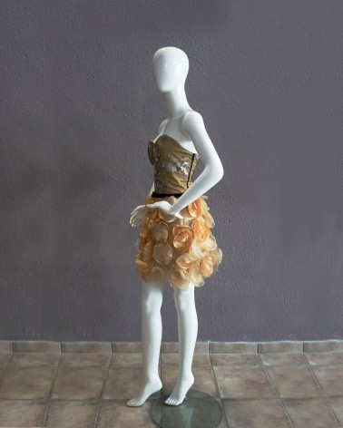Falda Fiesta Floral Amarillo Natural