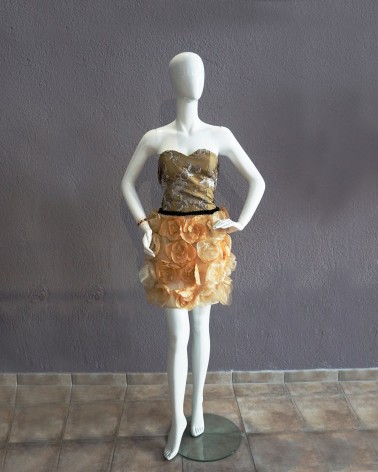 Falda Fiesta Floral Amarillo Natural