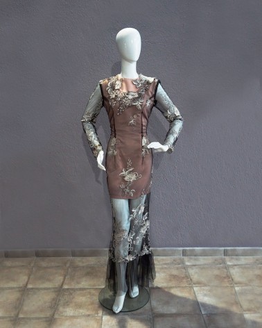 Vestido Largo Corte Sirena de Tul