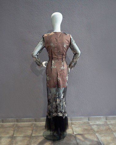 Vestido Largo Corte Sirena de Tul