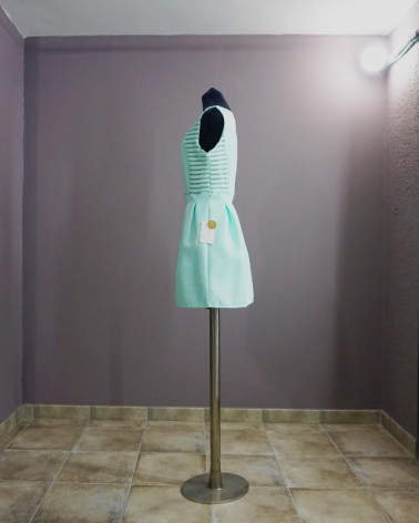 Vestido de Fiesta Corto Verde Menta