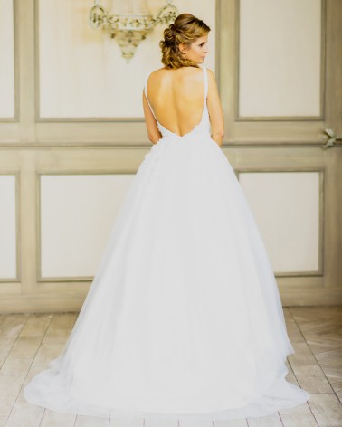 Top y Falda de Novia estilo princesa con escote corazón y espalda abierta
