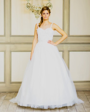 Top y Falda de Novia estilo princesa con escote corazón y espalda abierta