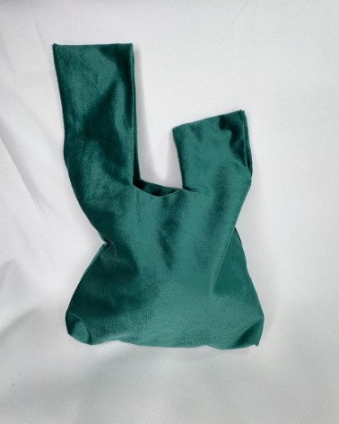 Bolso Aterciopelado Verde Esmeralda