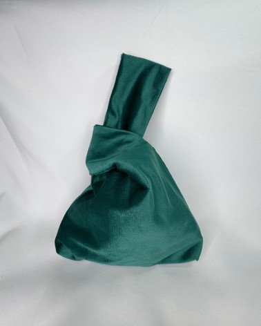 Bolso Aterciopelado Verde Esmeralda