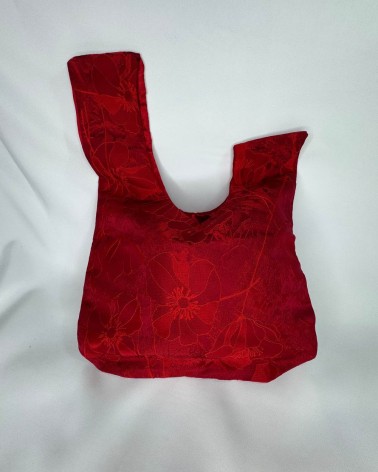 Bolso Asas Asimétricas floral Rojo