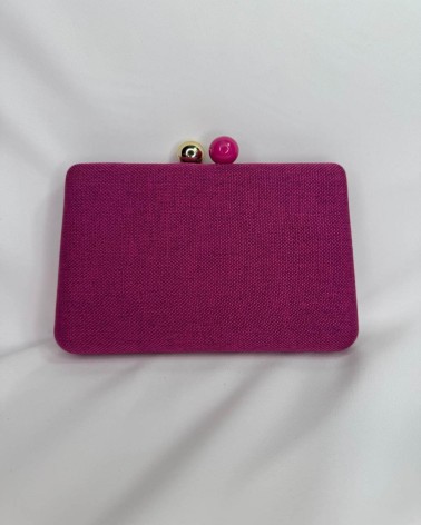 Clutch buganvilla con textura
