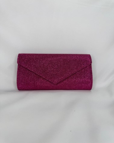 Bolso Rosa con Brillantina Rectangular