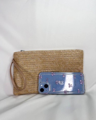 Bolso Marrón Clarito De Raffia