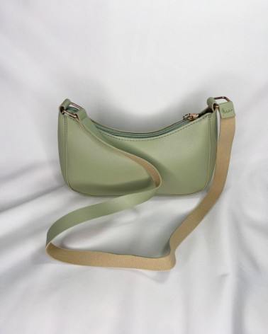 Bolso bandolera verde pastel pequeño