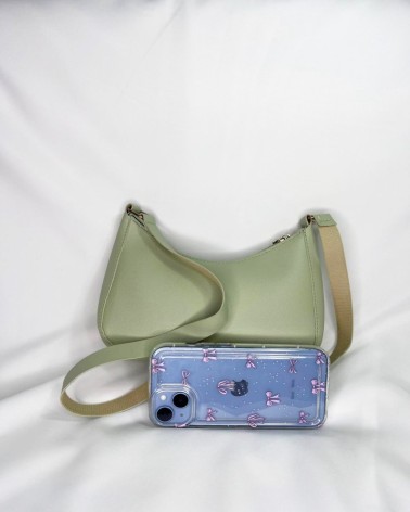 Bolso bandolera verde pastel pequeño