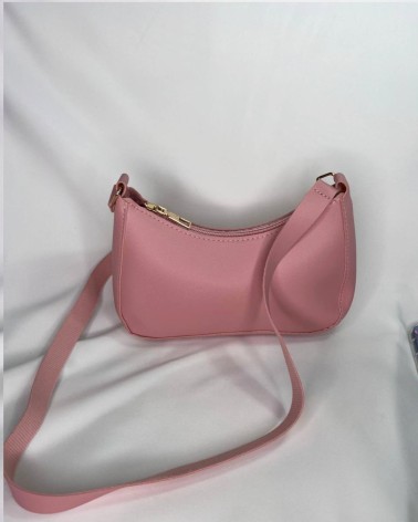 Bolso bandolera pequeño rosa pastel