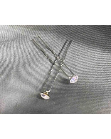 Horquillas de cristal transparentes para recogidos elegantes de invitada