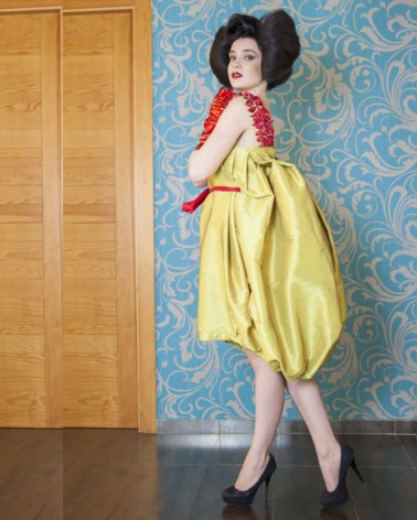Vestido Amarillo Floral Divertido