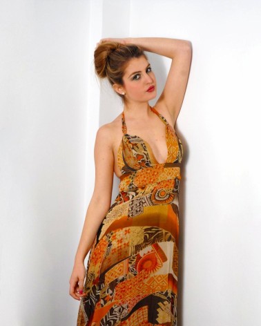 Vestido Largo con diseño tribal
