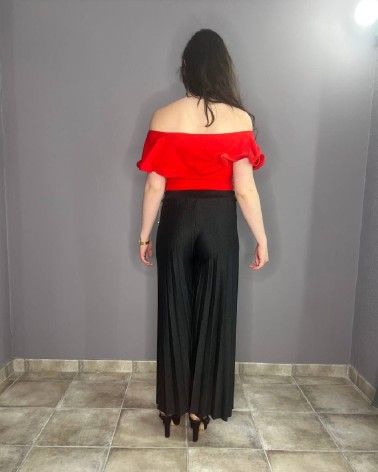 Body de Fiesta Rojo con Volantes