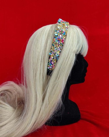 Diadema multicolor con brillo