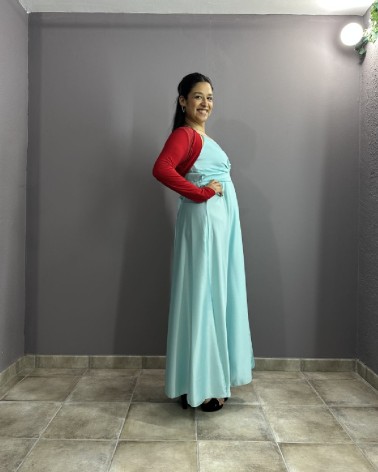 Chaqueta bolero roja de punto elástico