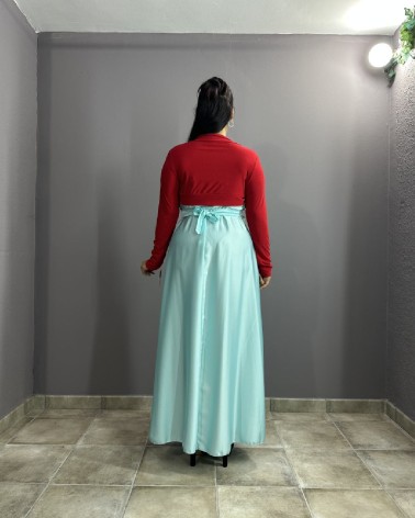 Chaqueta bolero roja de punto elástico