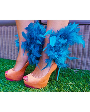 Accesorio zapato plumas