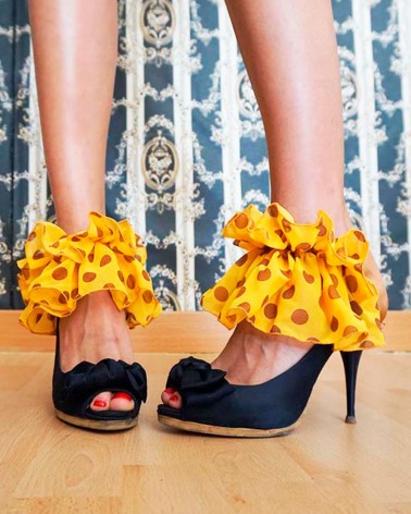 Accesorio zapato fruncidos