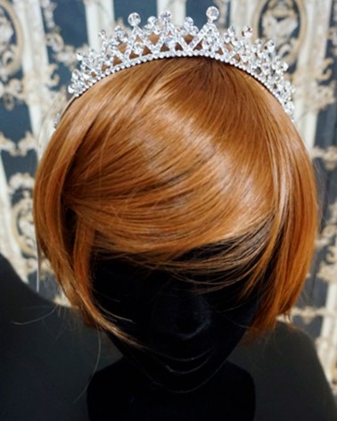 Tiara de novia con brillos