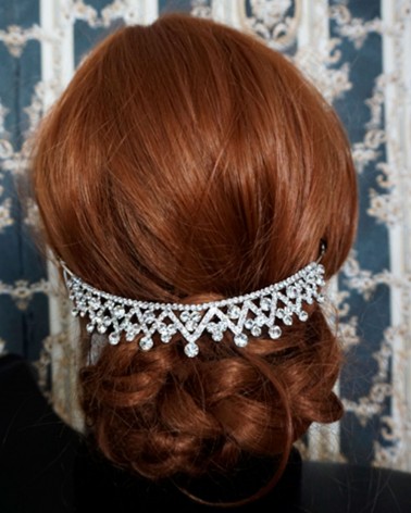 Tiara de novia con brillos