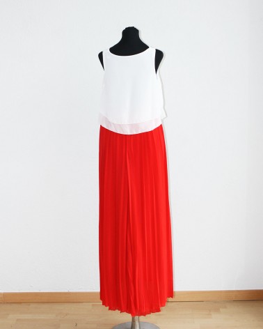 Pantalón de Fiesta ancho Rojo Plisado