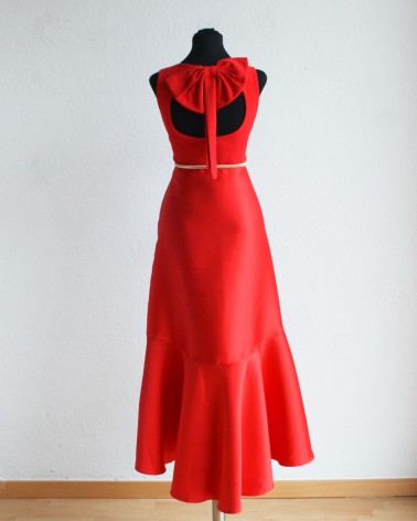 Falda de Fiesta Roja 74