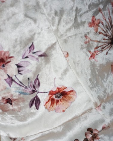 Top de Fiesta blanco con tirante y estampado floral