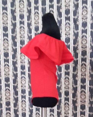 Body de Fiesta Rojo con Volantes