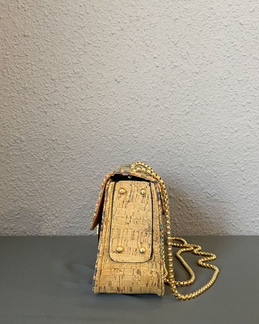 Bolso pequeño de cadena dorada     LAC6081