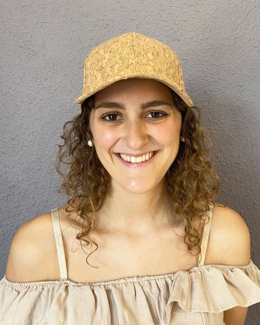 Gorra de corcho natural estilo casual