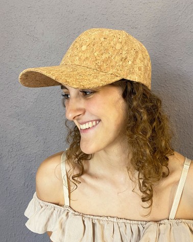 Gorra de corcho natural estilo casual