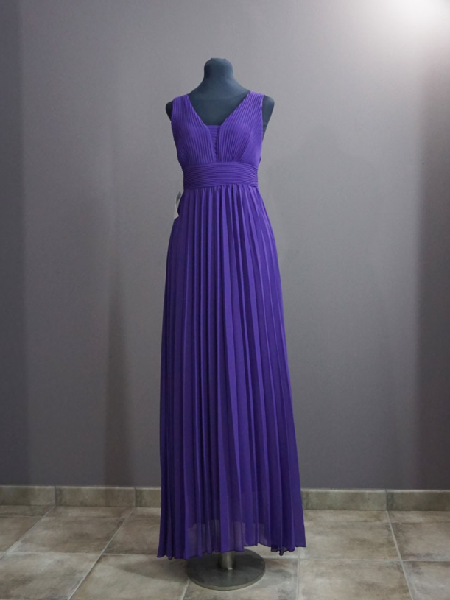 vestido corte imperio morado